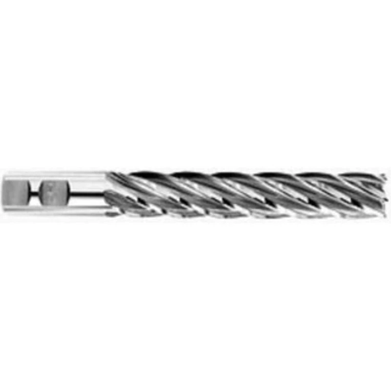 OSG 1, 6 LOC, 1 Shank Diam, 8-1/2 OAL, 6 Flute, Cobalt Square End Mill Single End, Uncoated, Spiral Flute, 30 Helix, ...